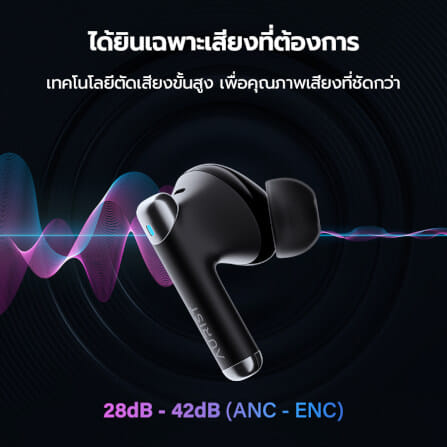 หูฟังบลูทูธ AURIST BY ENYX รุ่น DEPTH ENC ANC ตัดเสียงรบกวน เบสแน่น ไร้สาย กันน้ำ IP54_4